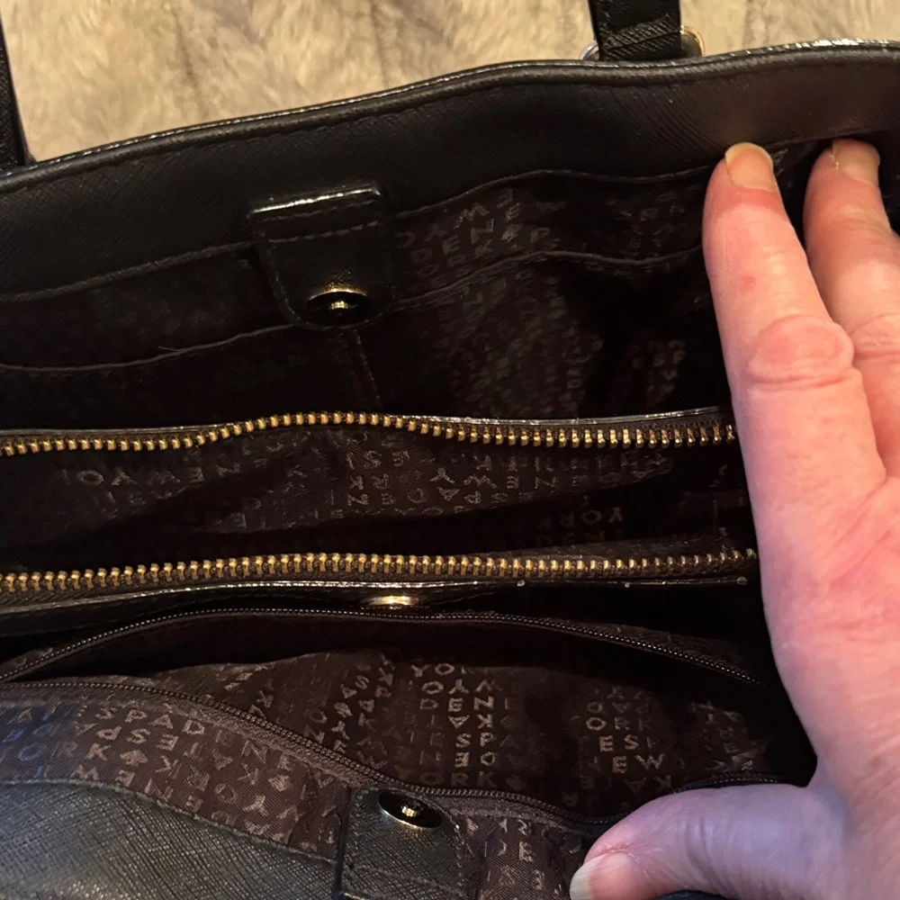 kate spade Black Satchel with Shoulder Strap